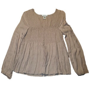 PALE pink long sleeve balloon sleeve top Medium Urban Romantics